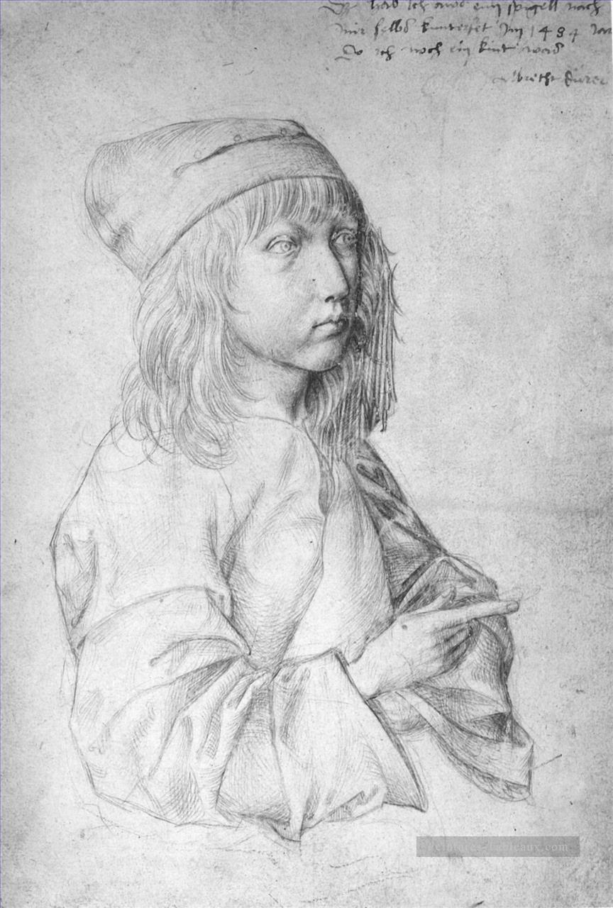 Autoportrait au 13 Nothern Renaissance Albrecht Dürer Peintures à l'huile